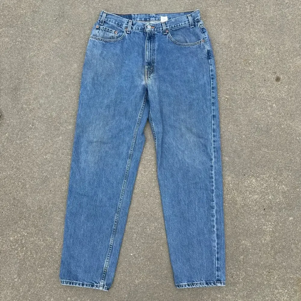 Vintage Y2K Levi's 550 Relaxed Fit Men's Blue Dad Denim Jeans 38x34